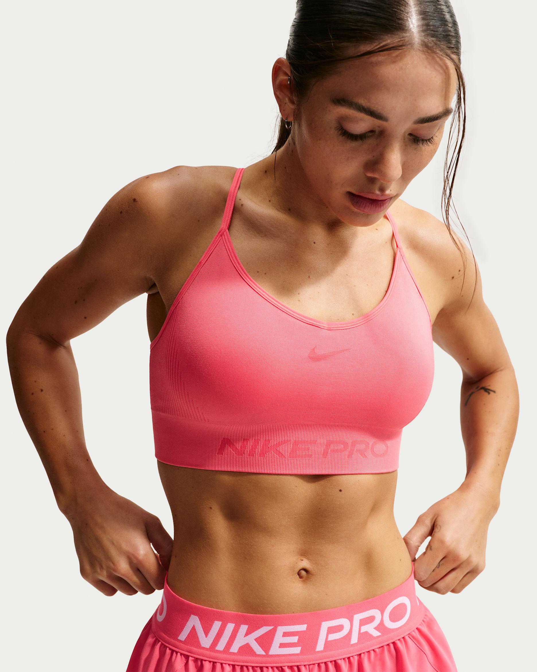 Nike Pro Seamless Women's Light-Support Padded Sports Bra. Nike.com